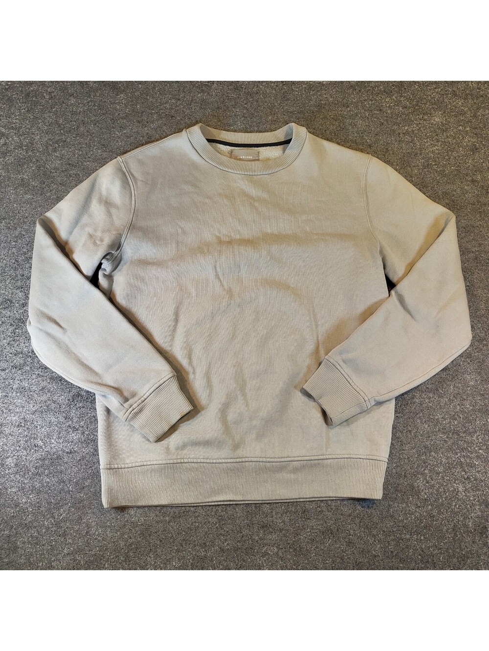 Everlane Men's Grey French Terry Crewneck Sweatshirt M